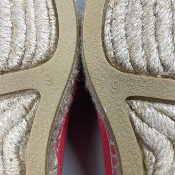 NEW J Crew Shoes Womens 9 red brown ballet espadrille flats lace up preppy boho - Picture 8 of 11